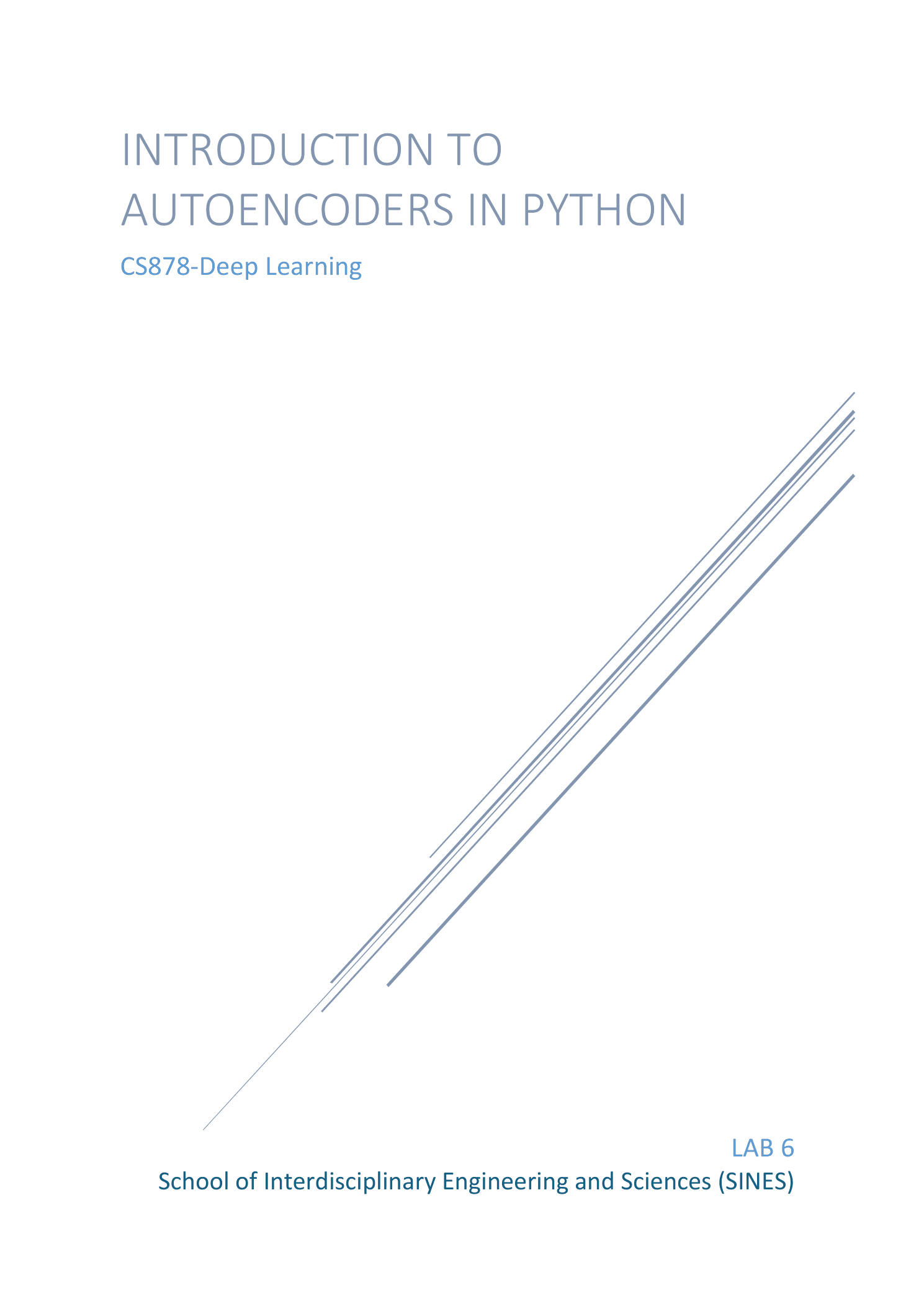 Autoencoders & Image Reconstruction